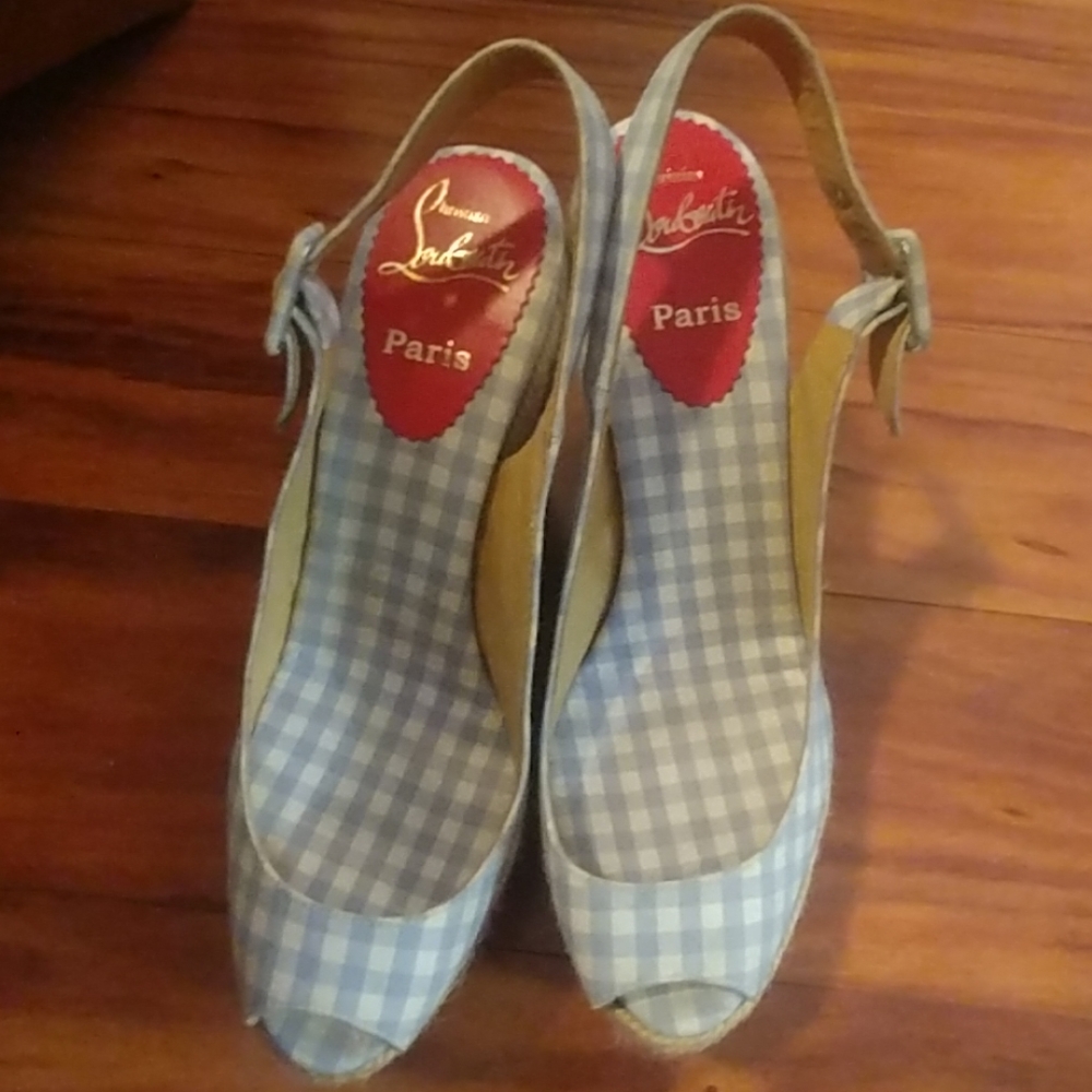 Authentic Louboutin wedges